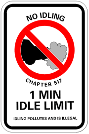 Image of a Toronto No Idling Sign