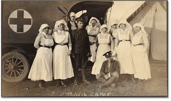 Polish Camp, Niagara on the Lake, Miss Janet Clark, Class of 1910 (back row left) ca. 1914