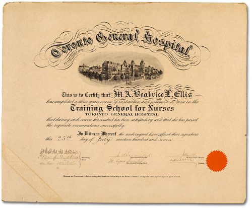 Graduate Nurse's Diploma 1907