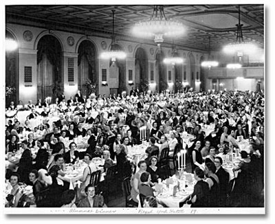 Toronto General Hospital School for Nursing, 25th Anniversary Dinner, Royal York Hotel September 1938