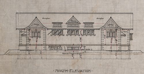 Blueprint of Public lavatory, Danforth Ave & Winchester Dr., 1919