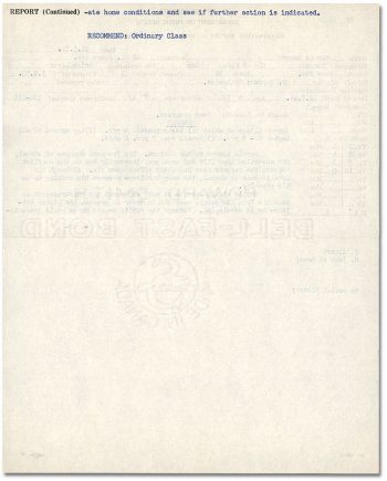 Psychiatrist's report about child.