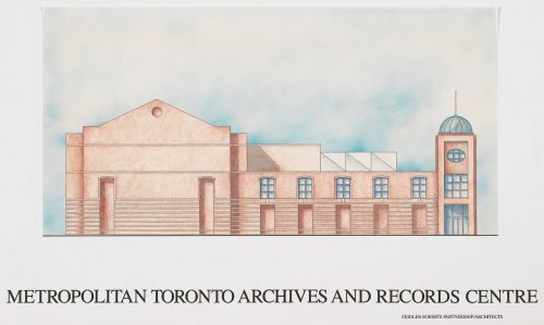 Sketch of Metropolitan Toronto Archives & Record Centre,