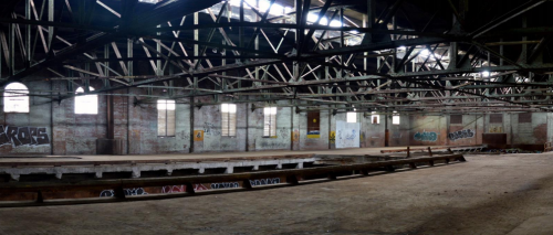 Inside view of Wellington Destructor, showcasing the industrial architecture