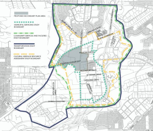 Don Mills Crossing composite study areas