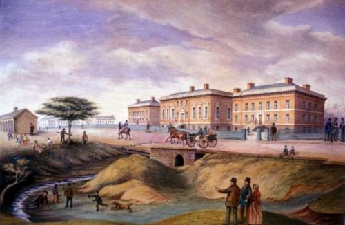 Painting of Third Parliament Buildings, 1834