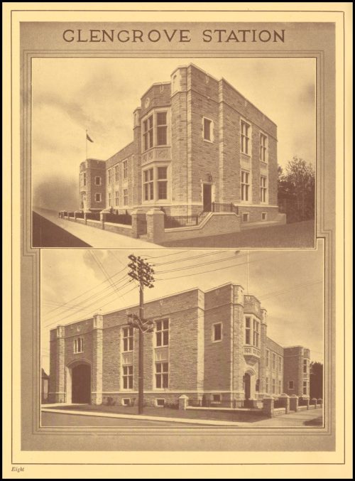 Two-storey stone building .