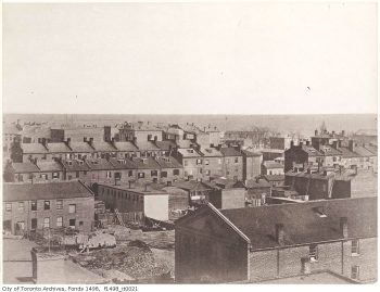 Looking south-east from roof of Rossin House Hotel