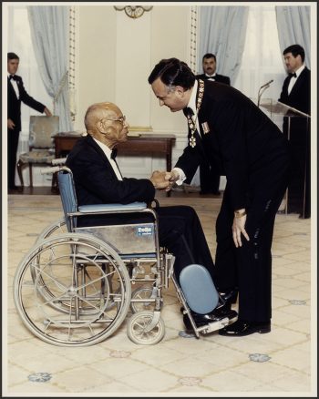 Donald Moore receiving the Order of Canada