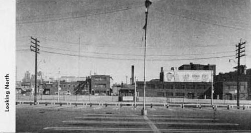 View from New City Hall site looking north