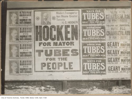 Tubes for the People, Mayoral election broadside for candidate Horatio Hocken