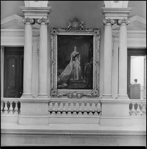 Portrait of Queen Victoria inside Osgoode Hall