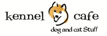 logo for kennel cafe that says dog and cat stuff