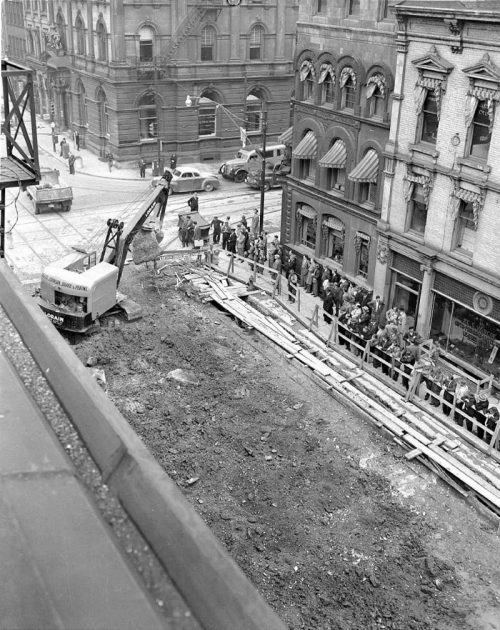Excavation, Yonge and Front streets