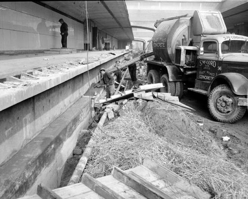 Concrete work, Rosedale station