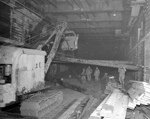 Excavation under Shuter Street March 17, 1950