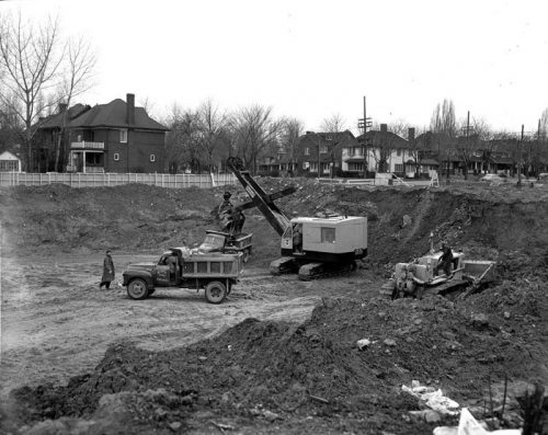 Excavation near Davisville and Summerhille Stations