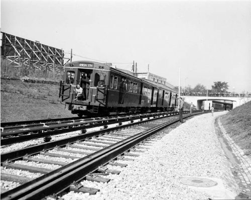 Test run of new subway cars