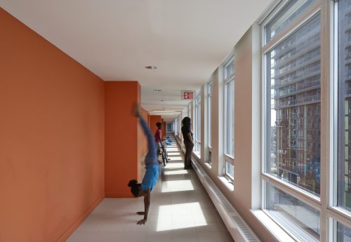 Image of hallway inside 150 Dan Leckie Way