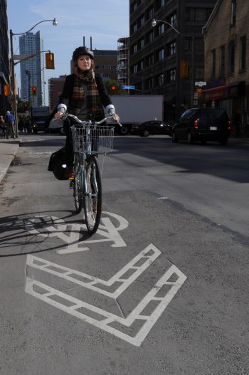 Example of a sharrow