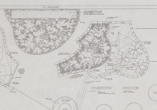 Plan of new building for Riverdale Hospital therapy terrace, 1960