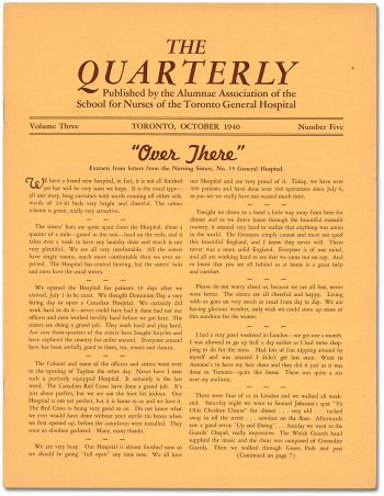 The Quarterly newsletter October 1940