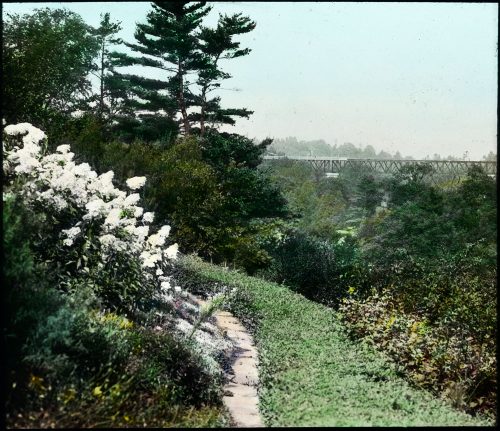 Picture of Glendon Hall, Bayview Avenue, gardens and grounds, 1920's