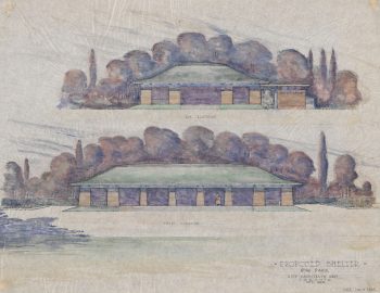 Sketch of Proposed Shelter, High Park, 1923