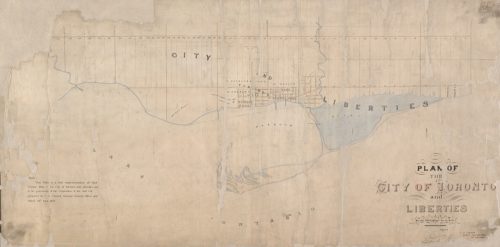 Plan of the City of Toronto and Liberties, 1834