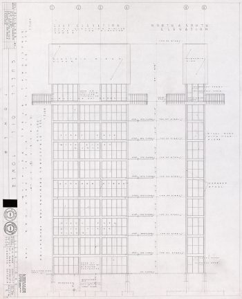 Sketch of Shell Tower, Exhibition Place, 1955, Architect George A. Robb