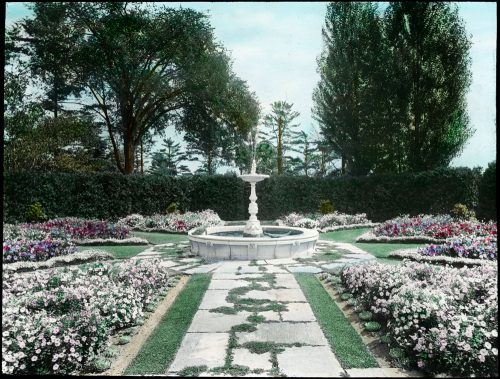 Picture of Glendon Hall, Bayview Avenue, gardens and grounds, 1920's