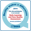 Quality makes a difference sticker. This site participated in the annual Early Learning and Child Care Quality Assessment