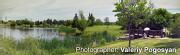 Western part of the Centennial Park in Etobicoke in a beautiful spring day.