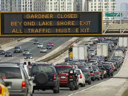 Overhead Variable Message Sign