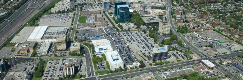 Aerial view of the ConsumersNext study area