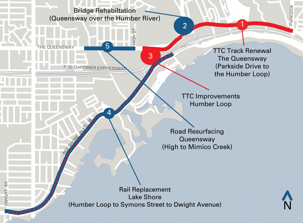 2017 Lakeshore and Queensway Construction Projects