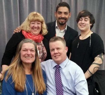 Group photo of the winners of the 2017 Pride Award for LGBTQ and Two-Spirit Issues