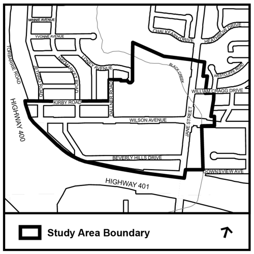Schedule of Jane and Wilson study area boundary