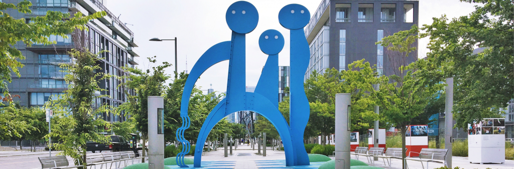 The Water Guardians, a public art piece in the new Canary District