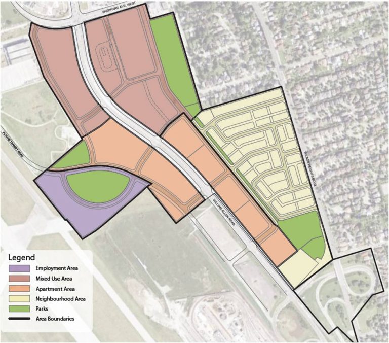 Overview Allen East District Plan City of Toronto