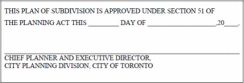 Final Approval Certificate for Draft Plan of Subdivision