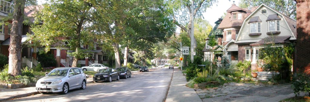 Image of Front Yard Parking on a residential street