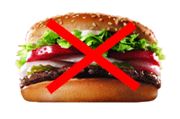 Hamburger, the less healthier choice