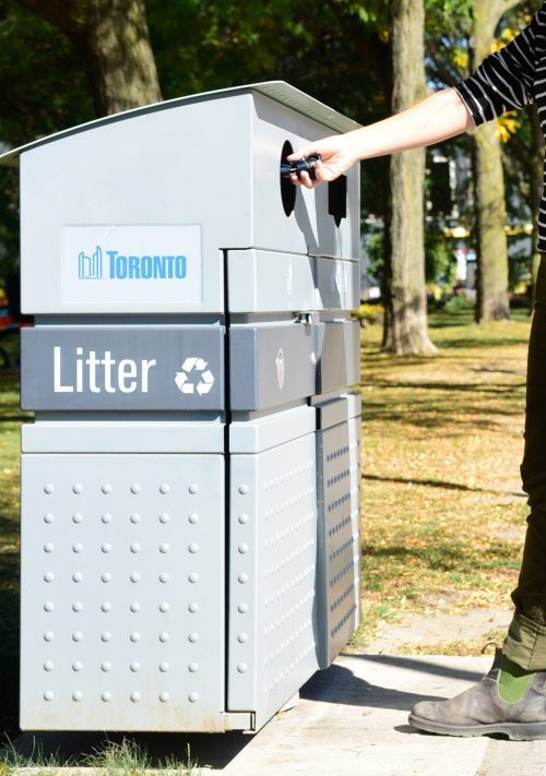 Grey litter box