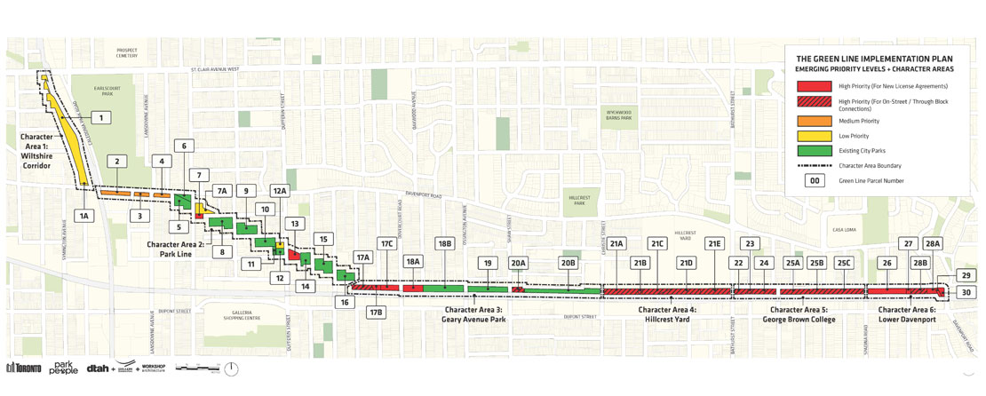 This is an extensive map image showing the Green Line and locations within. .