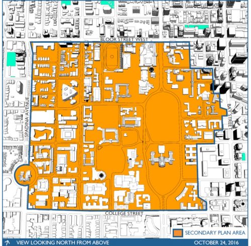 University of Toronto Secondary Plan Review Study Area Boundary