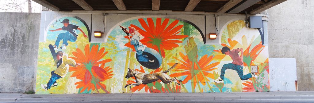 Kids Play – an underpass mural in North York