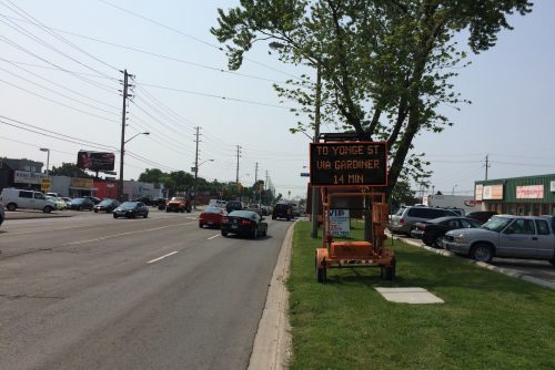 Portable Variable Message Sign