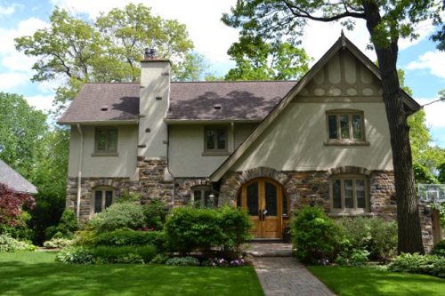 This is a photograph of an English Cottage style house in Baby Point