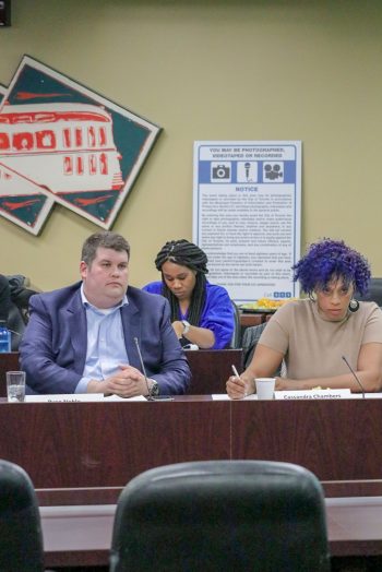 Ryan Noble and Cassandra Chambers, panellists